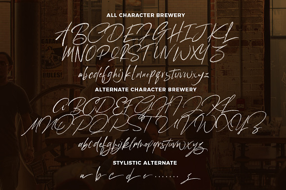 Brewery - SVG FONT ⚡️ in Script Fonts - product preview 8