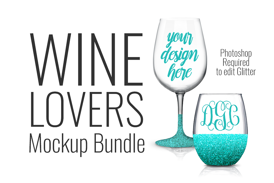 Wineglass Lovers Bundle in Product Mockups - product preview 8