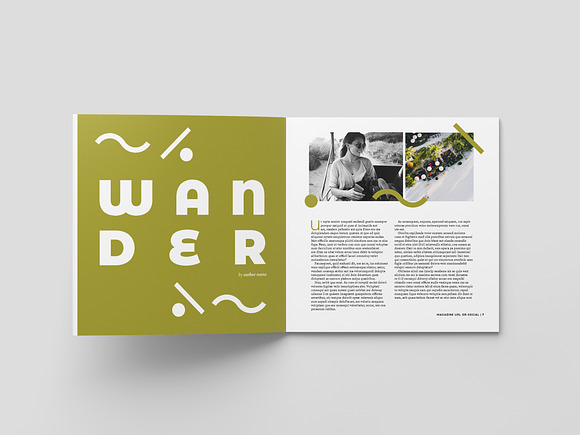 50% OFF - Wanderlust Zine Template in Magazine Templates - product preview 1