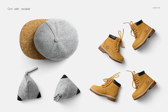 Boys Winter Set Mockups in Product Mockups - product preview 7