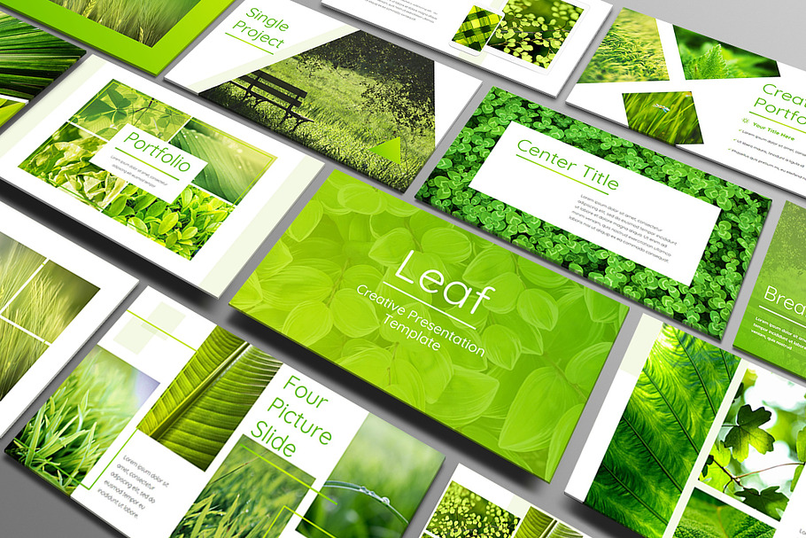 Leaf - Powerpoint Template in PowerPoint Templates - product preview 8