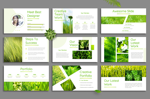 Leaf - Powerpoint Template in PowerPoint Templates - product preview 2