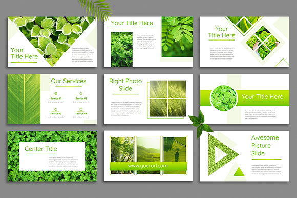 Leaf - Powerpoint Template in PowerPoint Templates - product preview 4