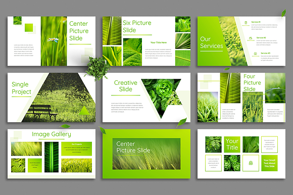 Leaf - Powerpoint Template in PowerPoint Templates - product preview 5