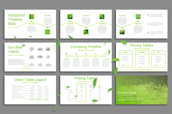 Leaf - Powerpoint Template in PowerPoint Templates - product preview 6