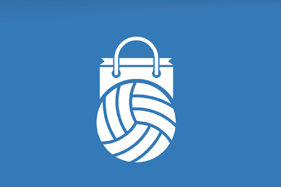 Vector volleyball and shop logo  in Logo Templates - product preview 2