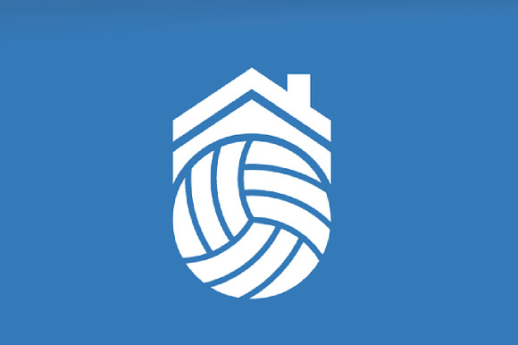 Volleyball and real estate logo in Logo Templates - product preview 2