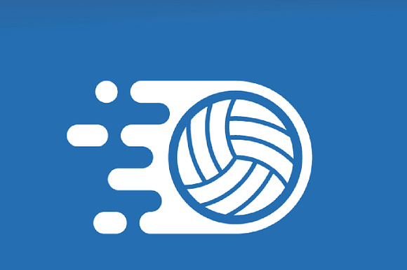 Vector fast volleyball logo   in Logo Templates - product preview 2