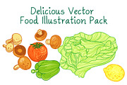 Delicious Food Vector Pack