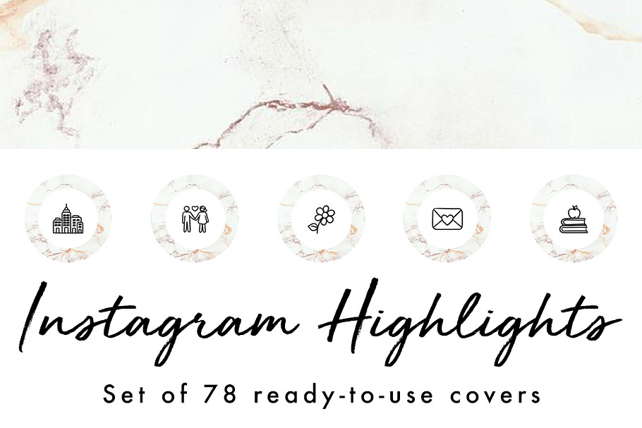 78 Instagram Story Highlight Covers in Instagram Templates - product preview 8