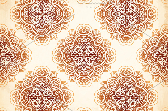 Set of mehndi vector backgrounds in Patterns - product preview 1