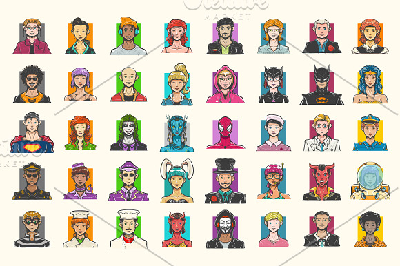 Hand Drawn Avatar Icons in Avatar Icons - product preview 4