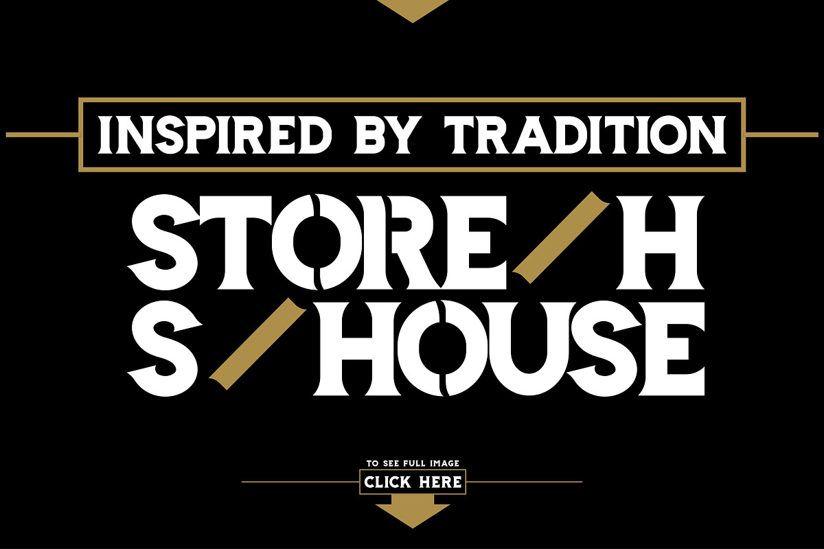 Storehouse Font + Vector shapes in Display Fonts - product preview 8