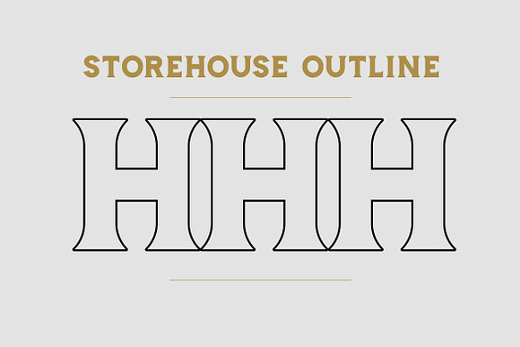 Storehouse Font + Vector shapes in Display Fonts - product preview 10