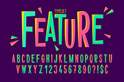 Trendy comical condensed font