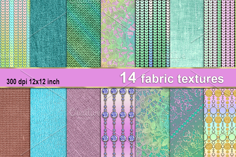 14 fabric textures linen lace in Textures - product preview 8