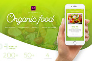Organic food UI Kit for XD
