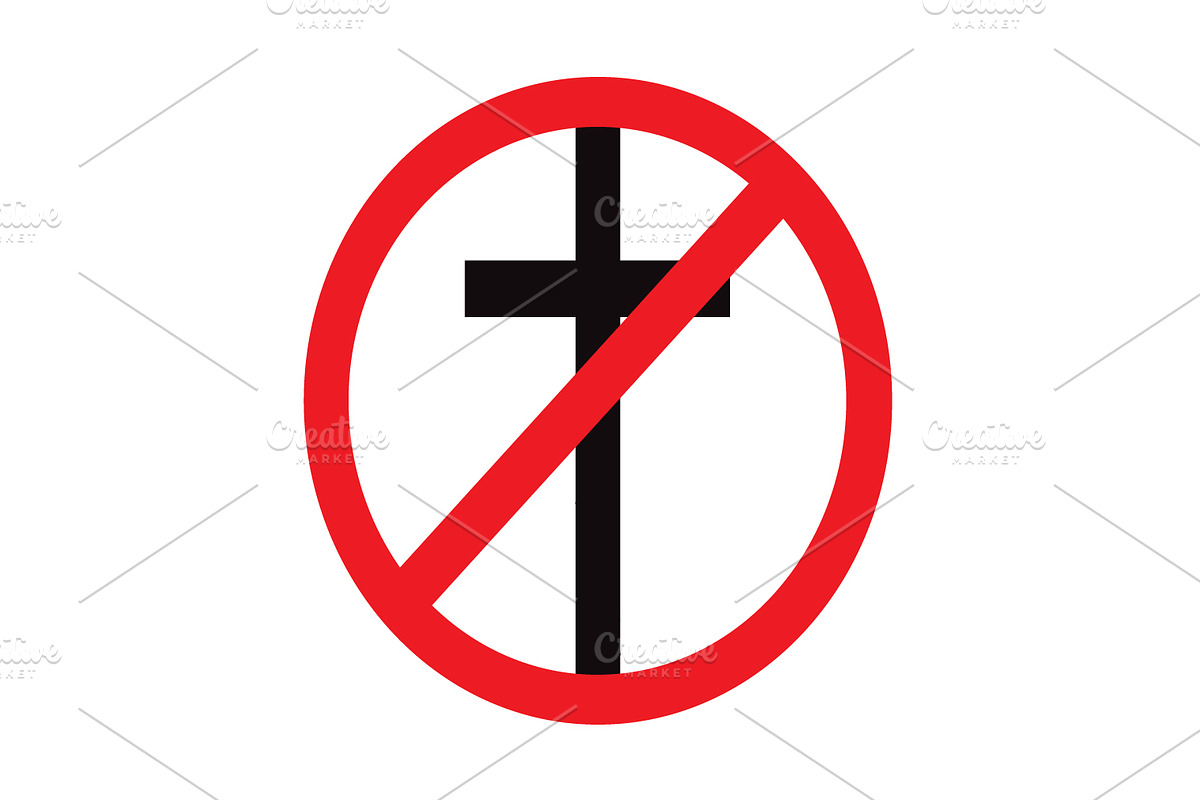 No religion sign  in Graphics - product preview 8