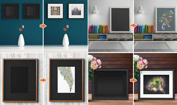 Frame Mockup Templates Pack in Print Mockups - product preview 1