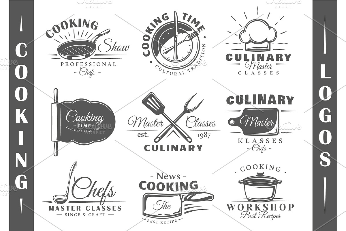 9 Cooking Logos Templates Vol.1 in Logo Templates - product preview 8