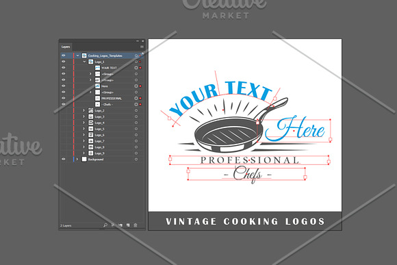 9 Cooking Logos Templates Vol.1 in Logo Templates - product preview 3