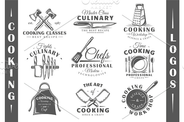 9 Cooking Logos Templates Vol.2
