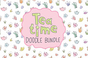 Tea time doodle bundle.