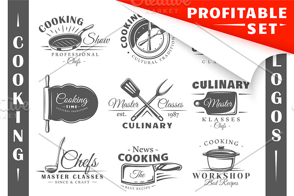 18 Cooking Logos Templates