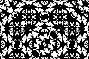 Black and White Islamic Geometric Seamless Pattern