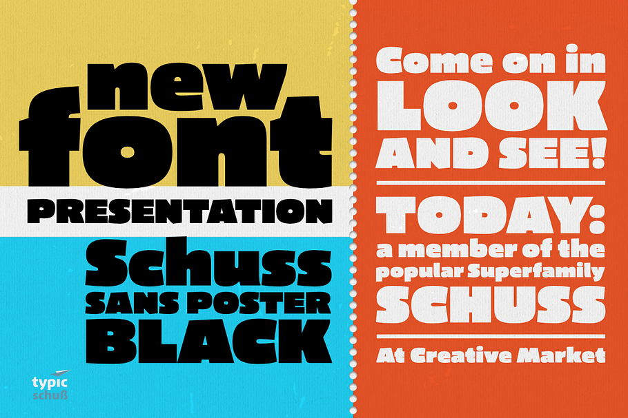 Schuss Sans CG Poster Black in Sans-Serif Fonts - product preview 8