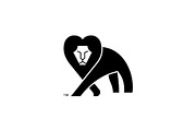 Lion Hearth logo design