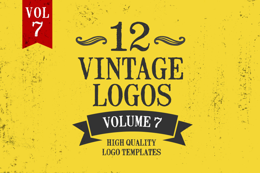 Vintage Logo Design Templates Vol. 7