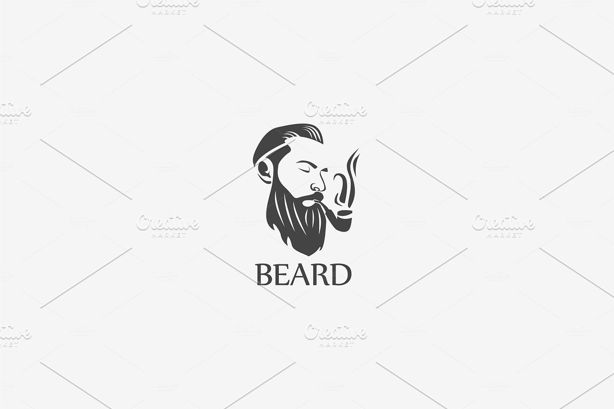 Beard Logo Design in Logo Templates - product preview 8