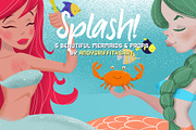 Splash! Cute Mermaid Clip art