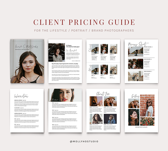 2 Photographer Pricing Guides Bundle in Magazine Templates - product preview 1