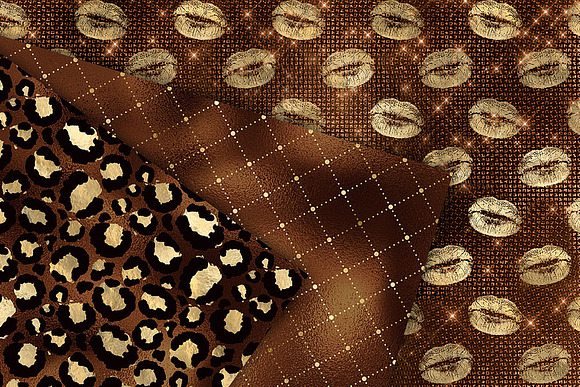 Bronze and Gold Digital Paper in Textures - product preview 1