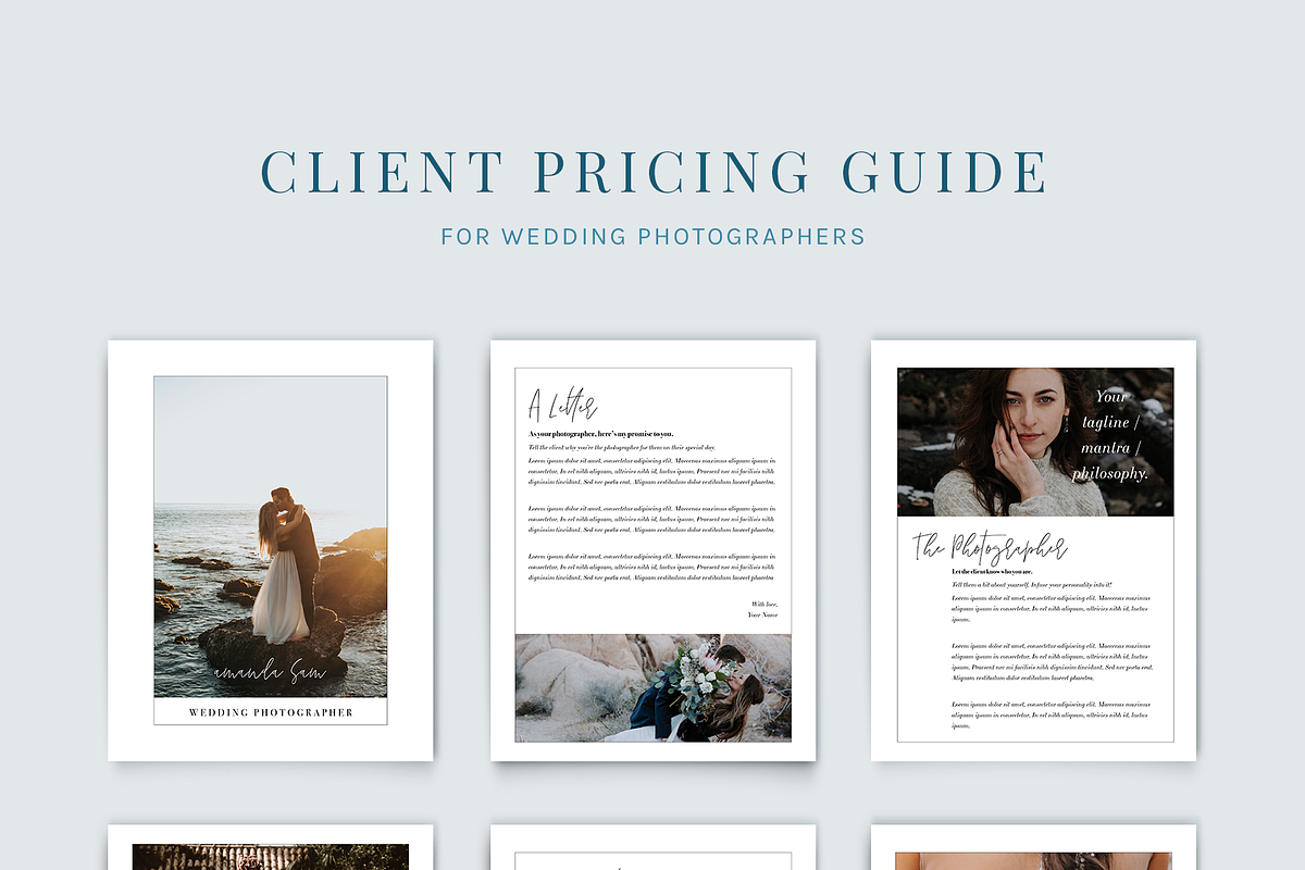 6-Page Wedding Photography Magazine in Magazine Templates - product preview 8