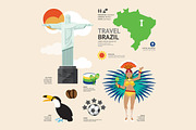 Travel Concept Brazil Landmark.