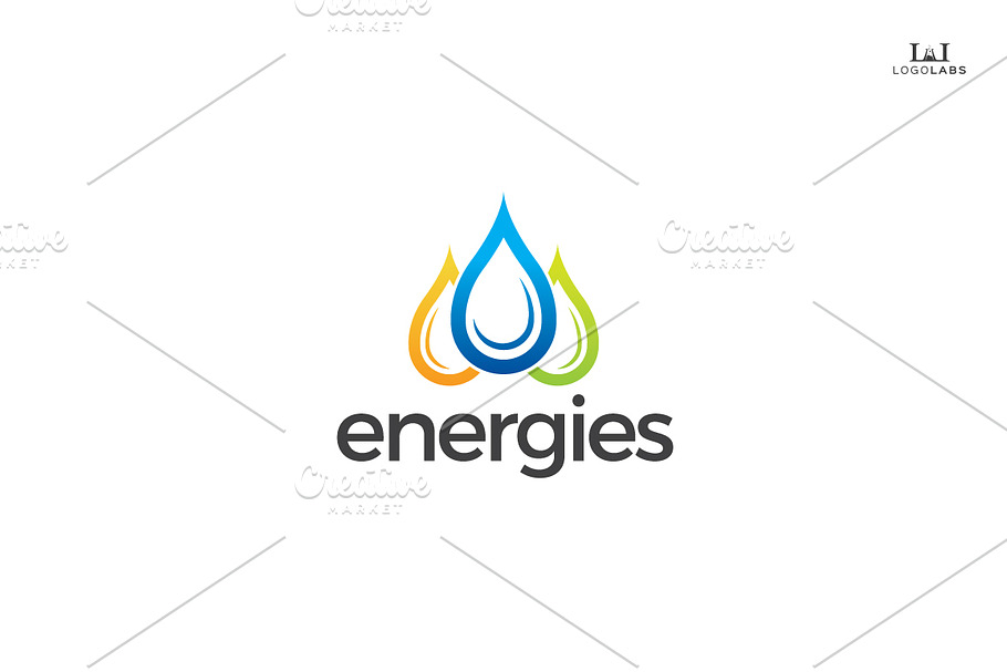 Energies - Water Drops Logo