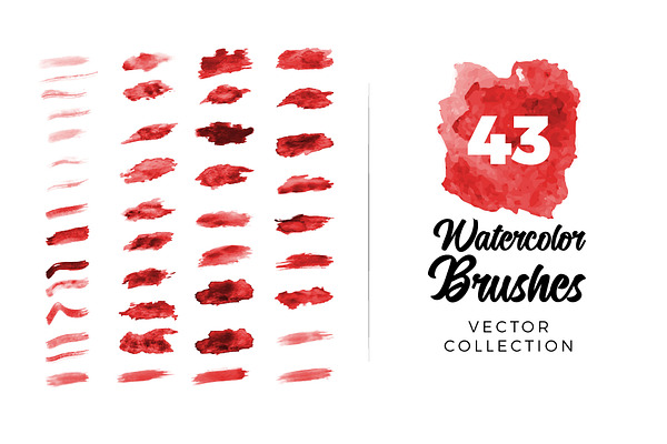 44 Watercolor Brush Mega Collection