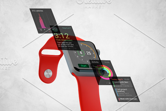 Apple Watch Mockup V.3 in Mobile & Web Mockups - product preview 3