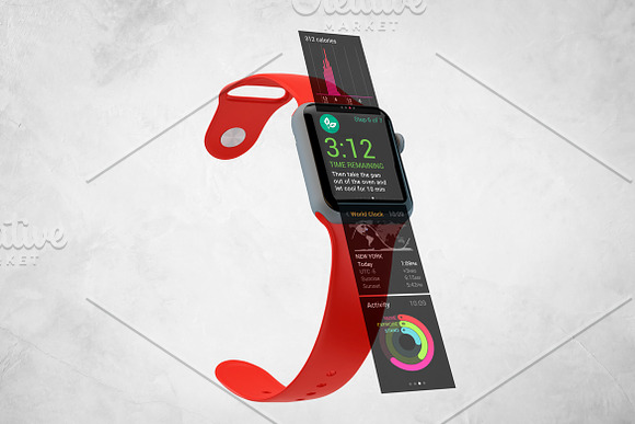 Apple Watch Mockup V.3 in Mobile & Web Mockups - product preview 4