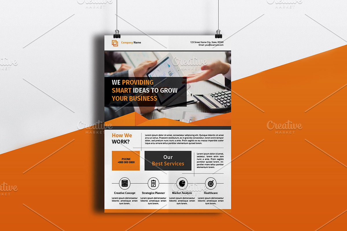 Corporate Flyer Template - V810 in Flyer Templates - product preview 8