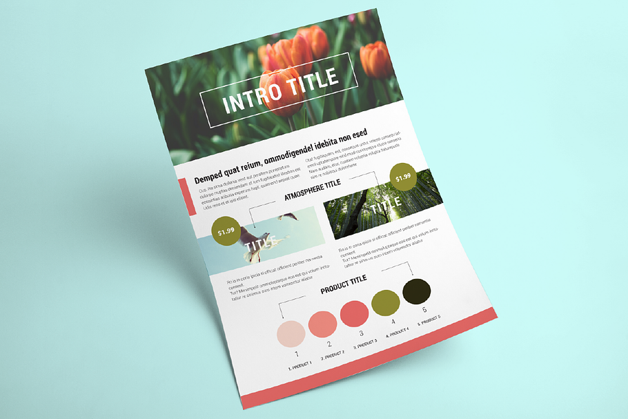 Brochure with 3 Themes