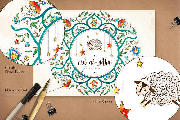 3. Eid Al-Adha Pre-Made Card in Postcard Templates - product preview 2