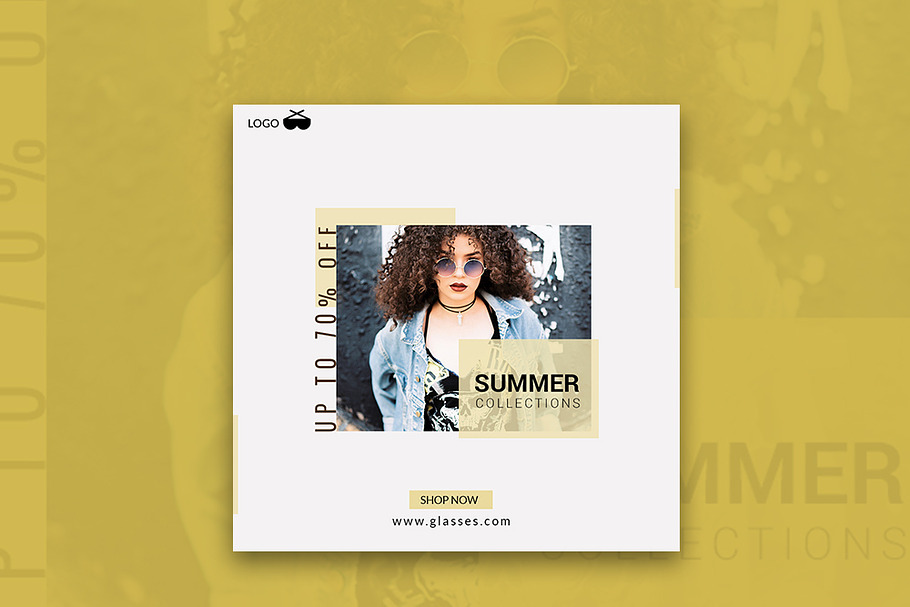 Summer Sale Off Instagram Banner in Instagram Templates - product preview 8