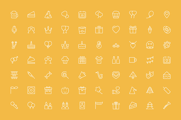 150 Celebration Vector Icons in Happy Birthday Icons - product preview 1