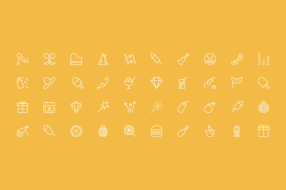 150 Celebration Vector Icons in Happy Birthday Icons - product preview 2