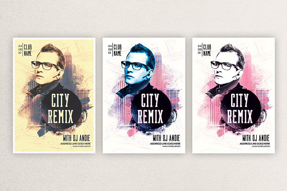 Big City Remix  in Flyer Templates - product preview 1