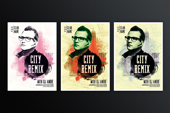 Big City Remix  in Flyer Templates - product preview 2